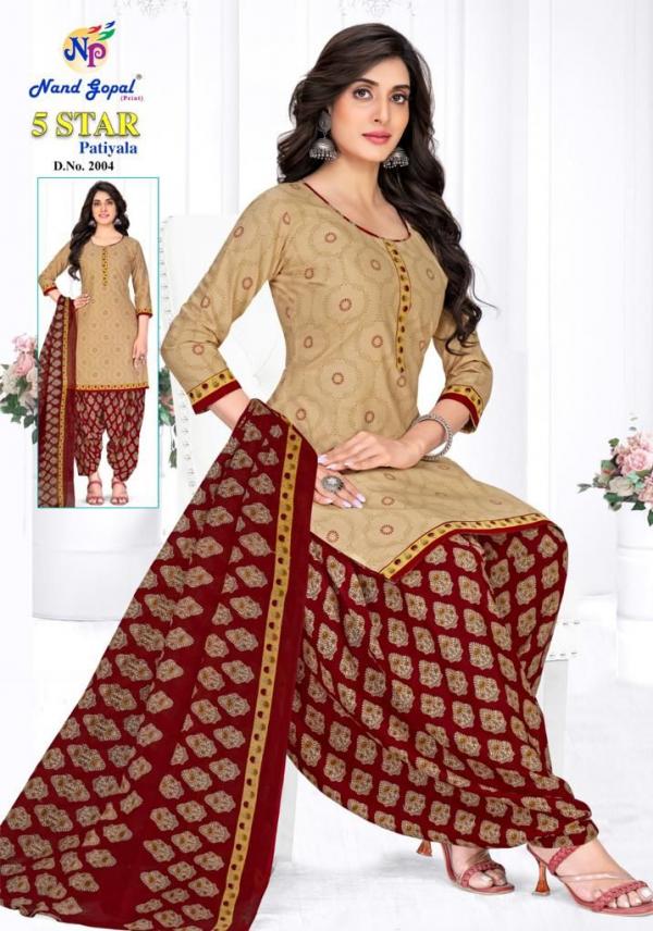 Nand Gopal 5 Star Patiyala Vol-2 Cotton Designer Patiyala Dress Material